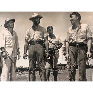Vintage 1961 Movie Still From "The Devil At 4 OClock" Featuring Frank Sinatra Be